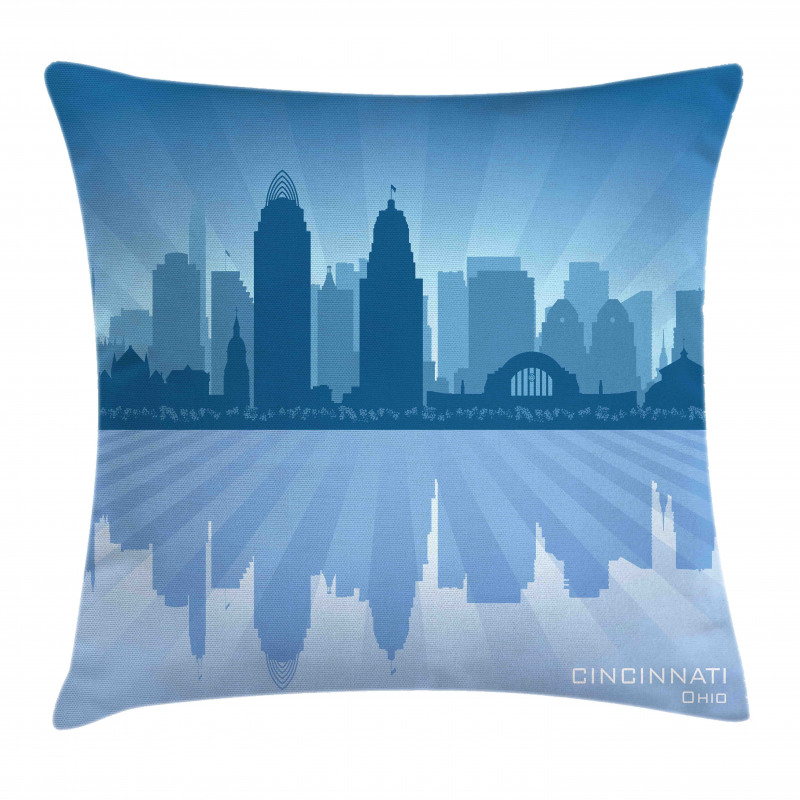 Reflection Cityscape Pillow Cover