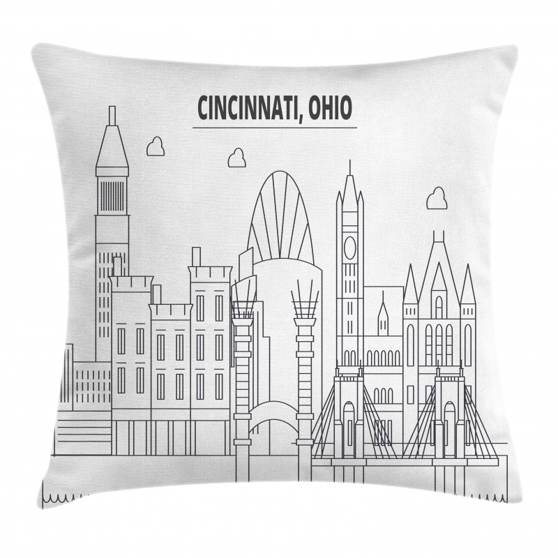 Geometric Drawn Urban Pillow Cover