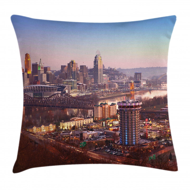 Center of the City Urban Pillow Cover