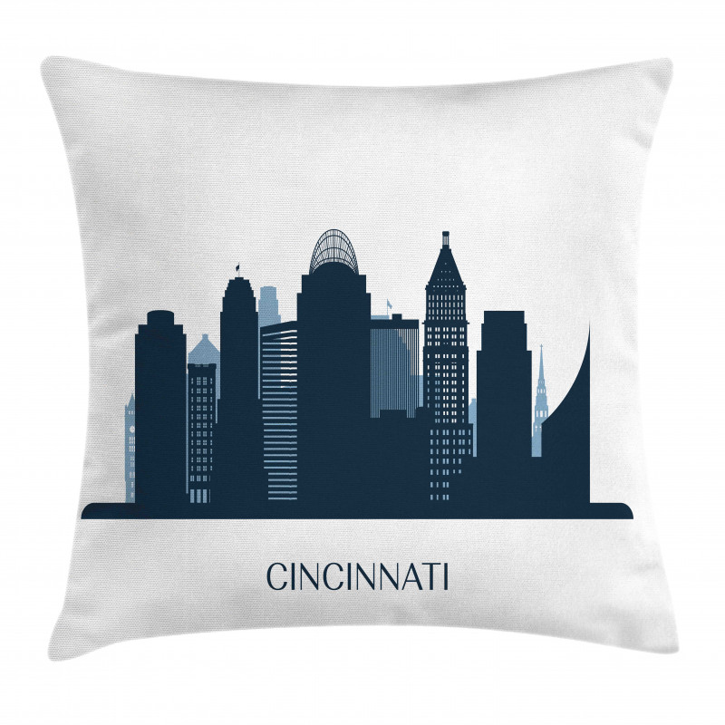 Silhouette of Structures Pillow Cover