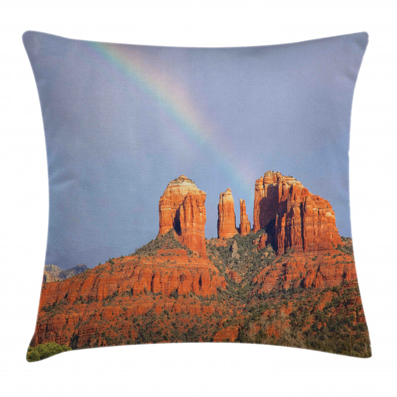 Rainbow Above Grand Canyon Pillow Cover