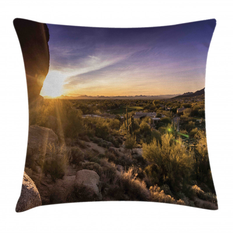 Scenic Sunrise Sandstones Pillow Cover