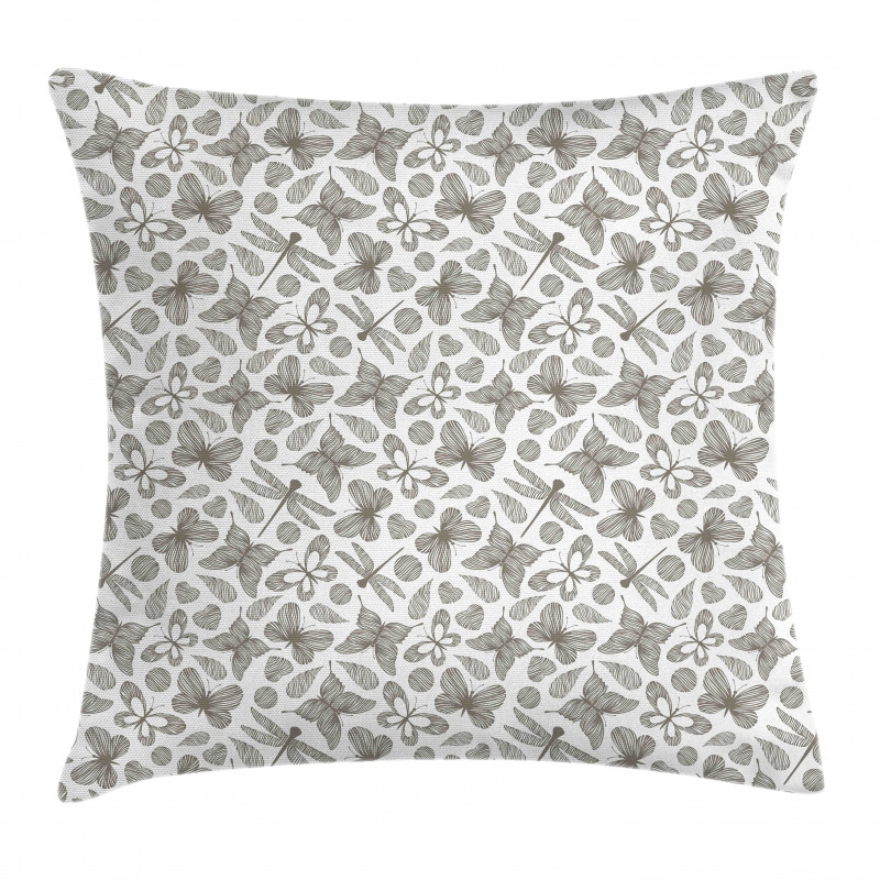 Flourish Heart and Leaves Pillow Cover