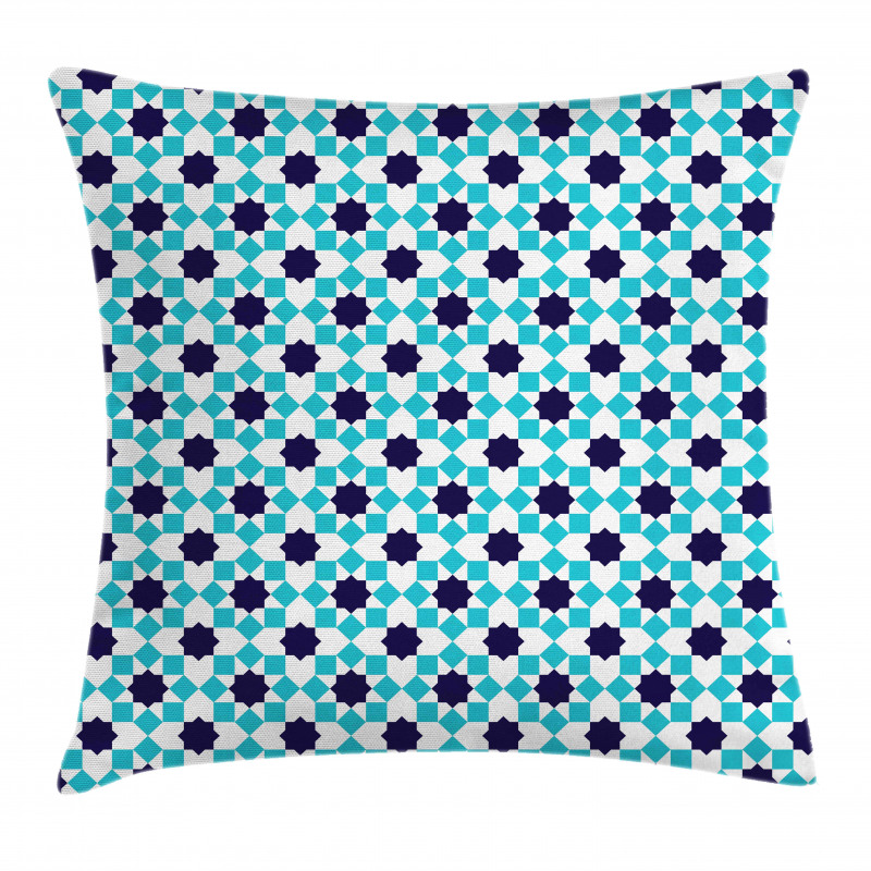 Moroccan Star and Squares Pillow Cover