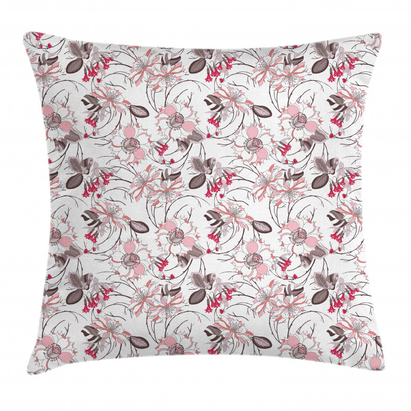Romantic Floral Blossom Pillow Cover