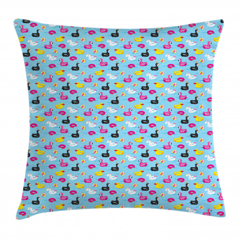 Duck Flamingo and Unicorn Pillow Cover