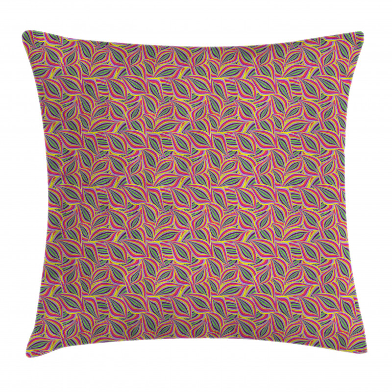 Leaf Pattern Summertime Pillow Cover