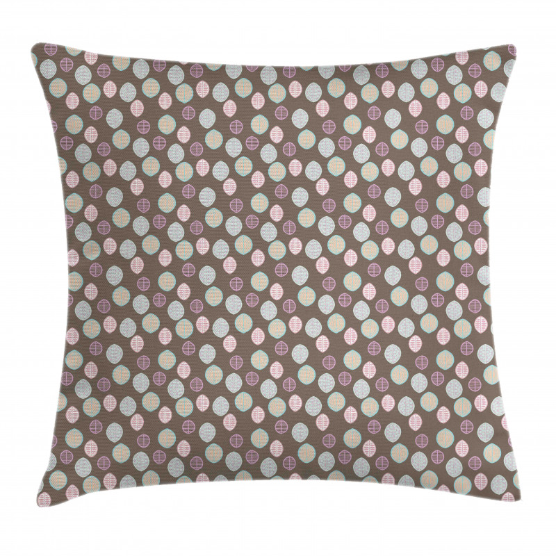 Floral Primitive Leaf Pillow Cover