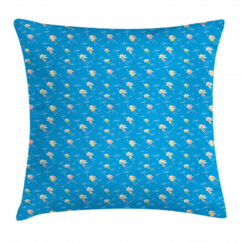 Flying Summer Elves Pillow Cover