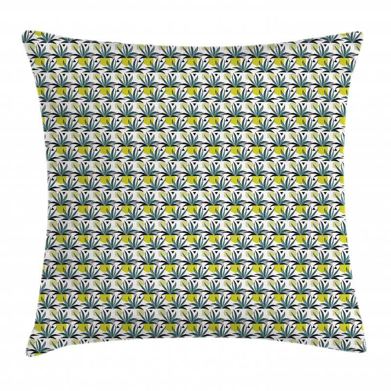 Botanical and Geometrical Pillow Cover