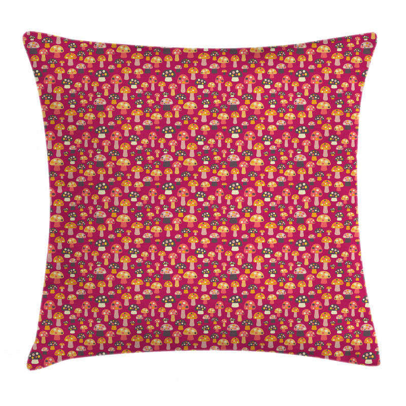 Cartoon Art Colorful Dots Pillow Cover