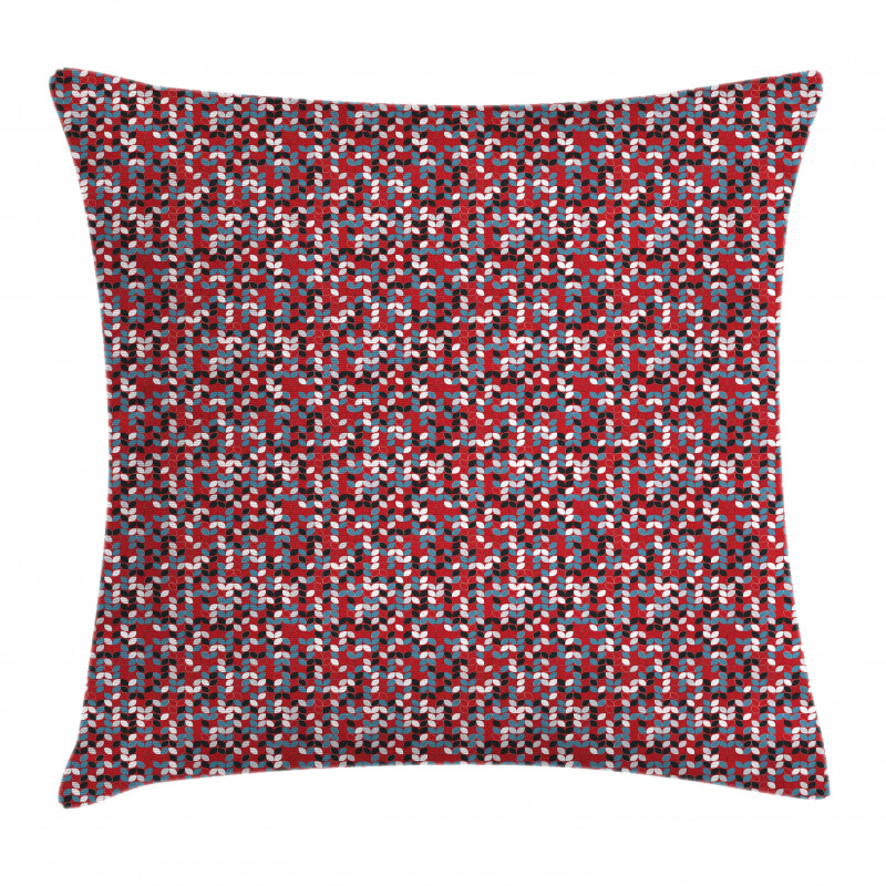 Colored Leaf-like Shapes Pillow Cover