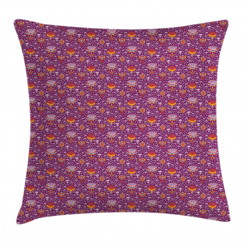 Botanical Garden Elements Pillow Cover