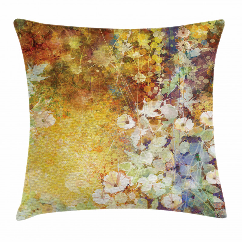 Fall Season Foliage Leaves Pillow Cover