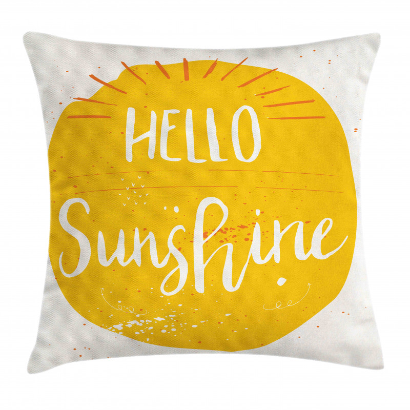 Words Summer Season Pillow Cover