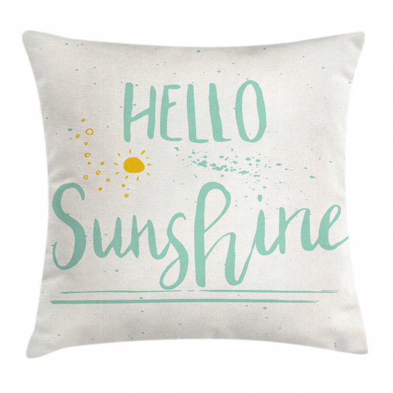 Calligraphic Summer Pillow Cover