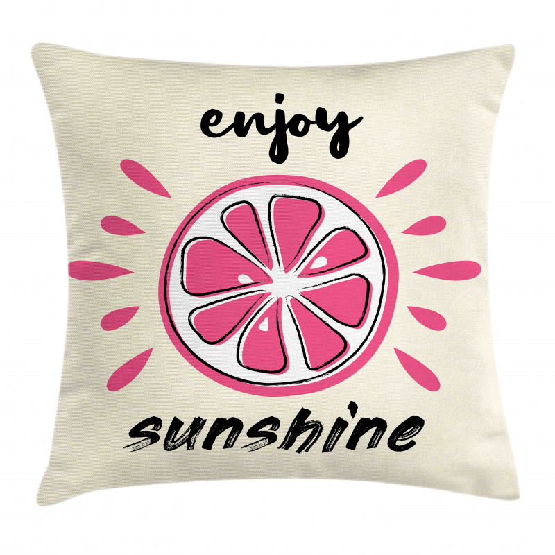 Vacation Retro Words Pillow Cover