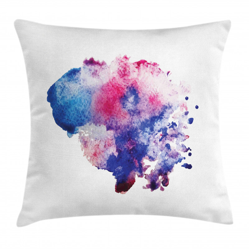 Watercolor Splash Abstract Pillow Cover