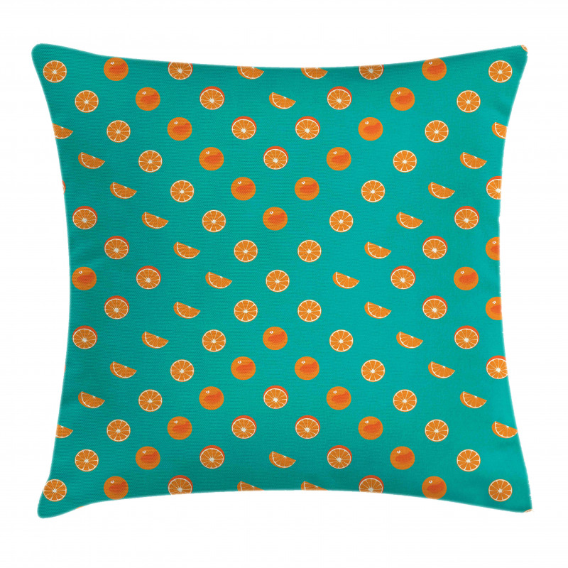 Peel and Slice Fruits Design Pillow Cover