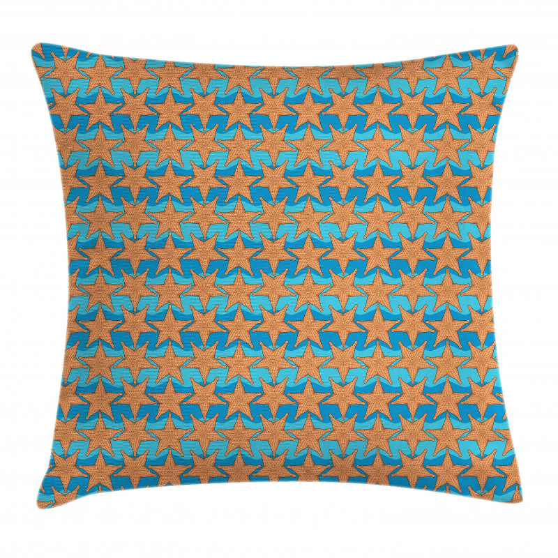 Starfish Aquatic Sea Animals Pillow Cover