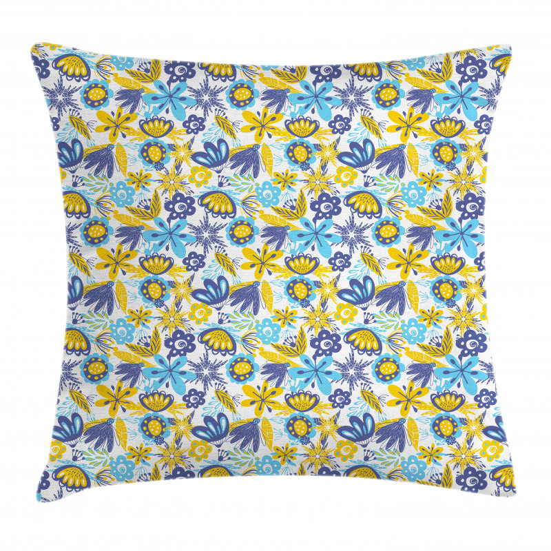 Chrysanthemum and Butterfly Pillow Cover