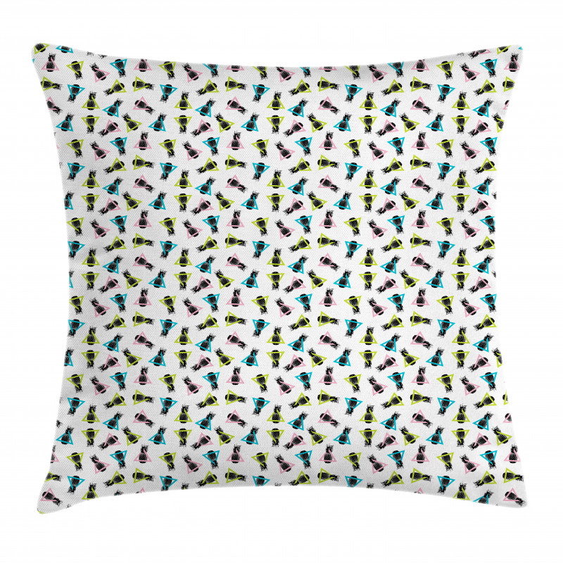 Pineapples in Triangles Pillow Cover