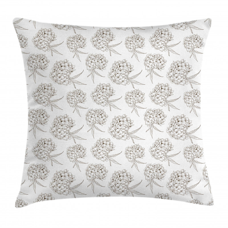 Hydrangea Flowers Bouquet Pillow Cover