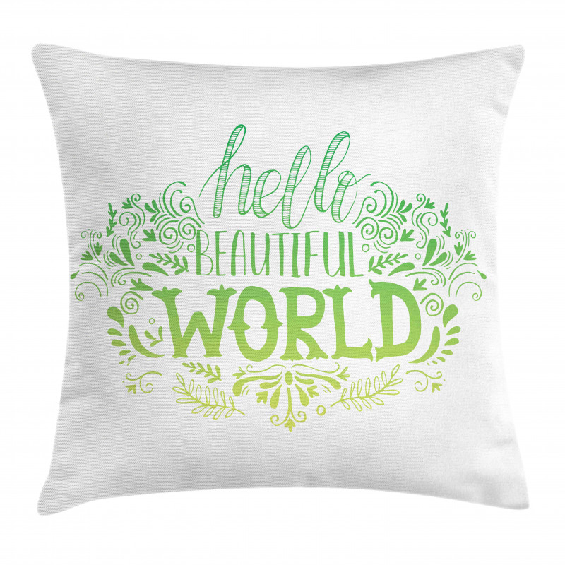 Hello World Pillow Cover