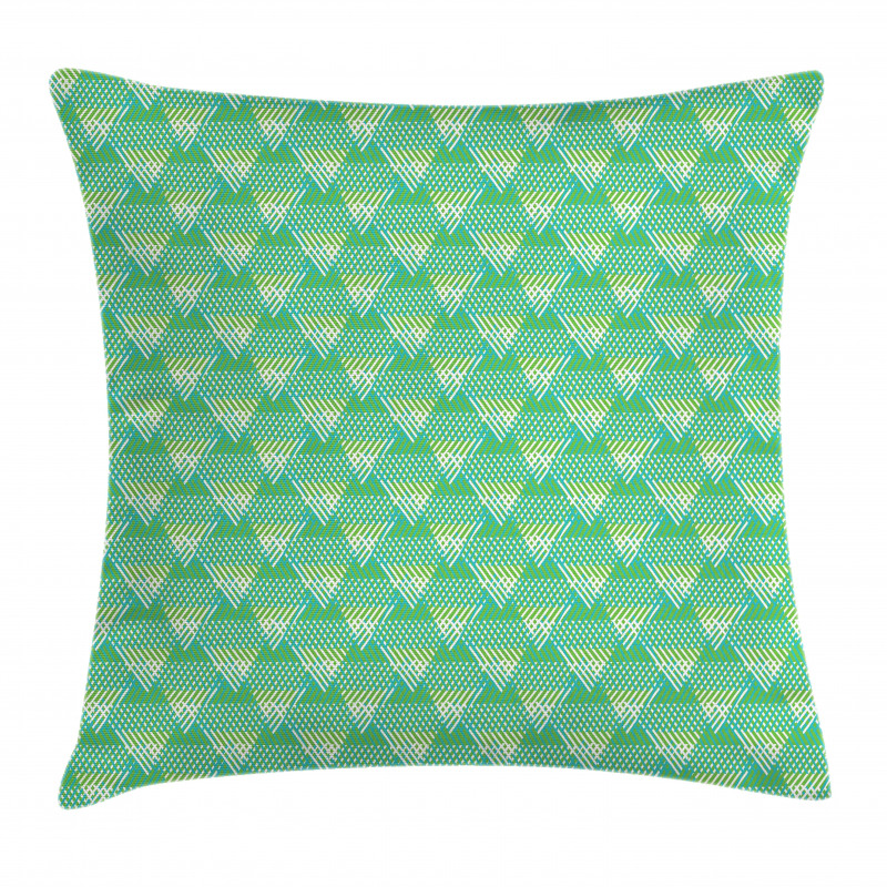 Striped Triangles Hipster Pillow Cover