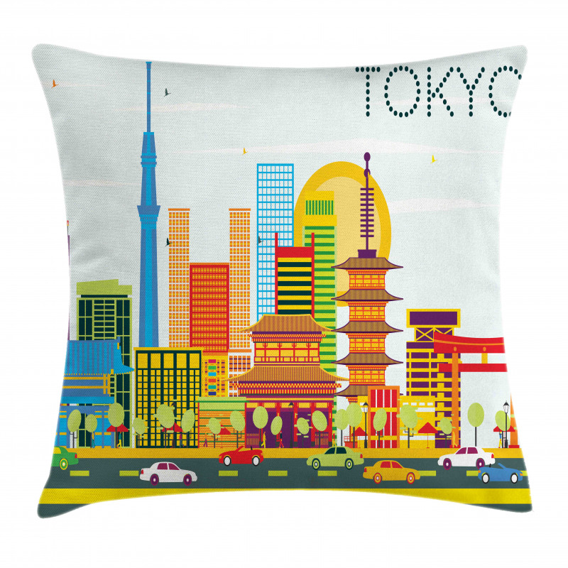 Unique Architecture Tourism Pillow Cover