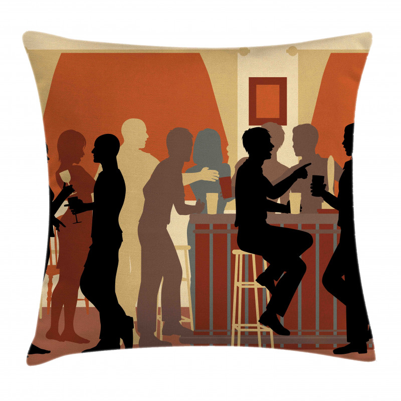 Night out with Friends Theme Pillow Cover