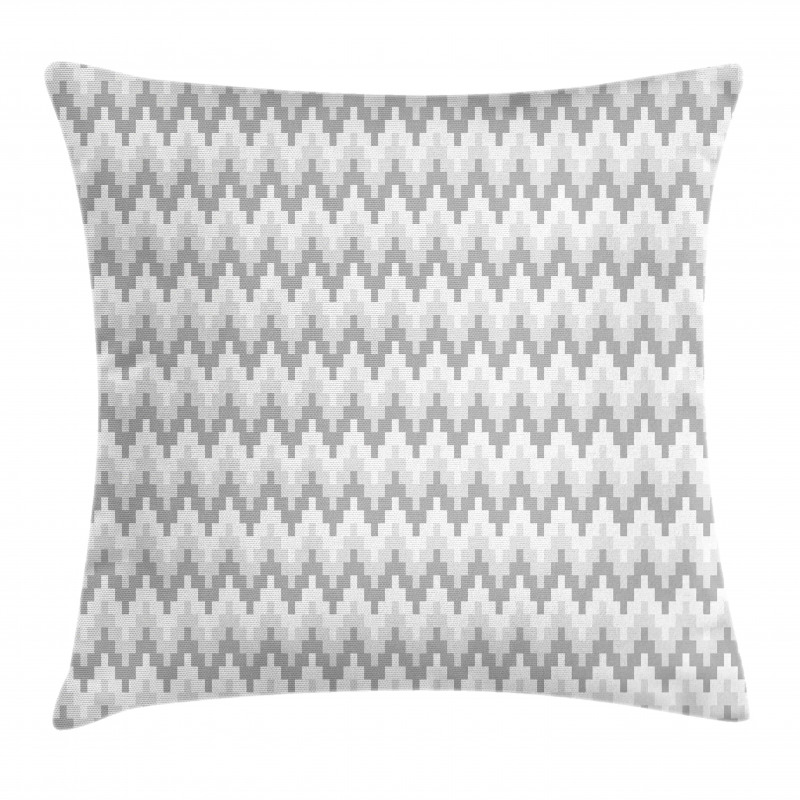 Ziggurat Grey Ombre Pillow Cover