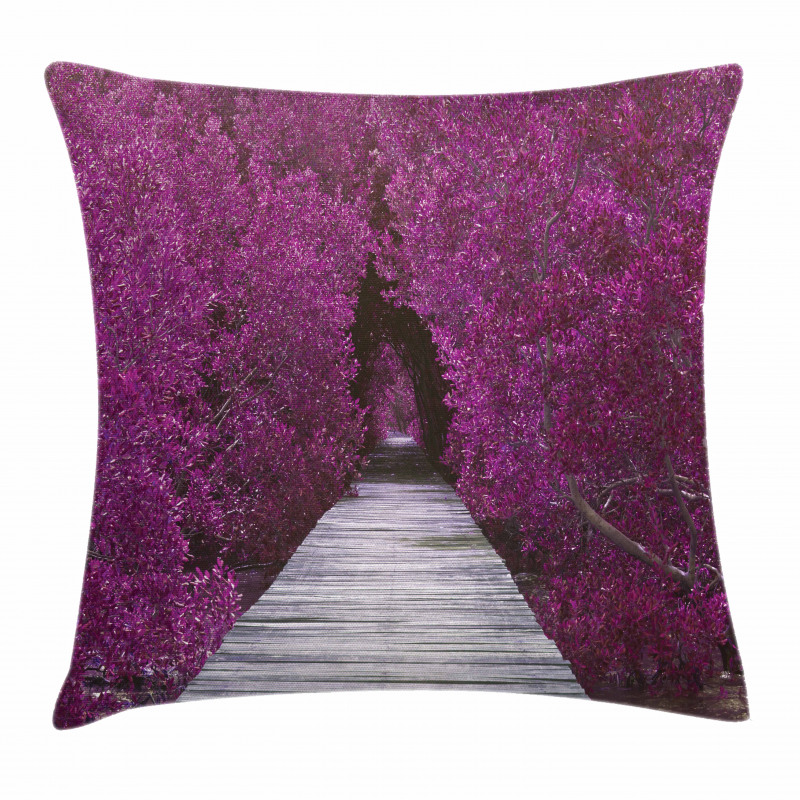 Spring Landscape  Floral Pillow Cover
