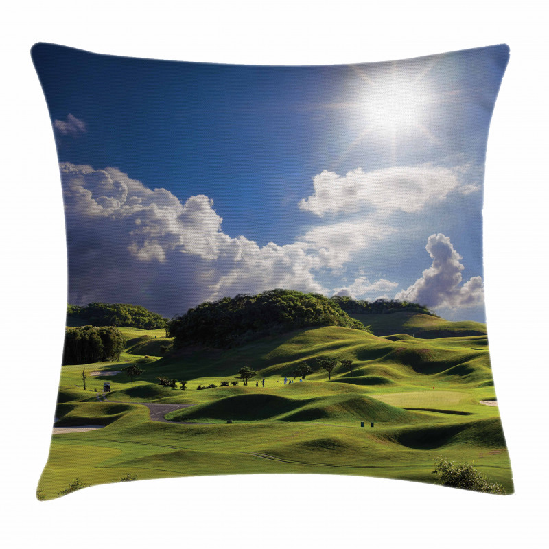 Summer Pasture Grassy Hills Pillow Cover