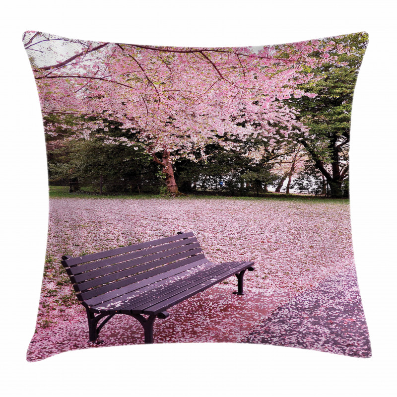 Bench Tree Pillow Cover