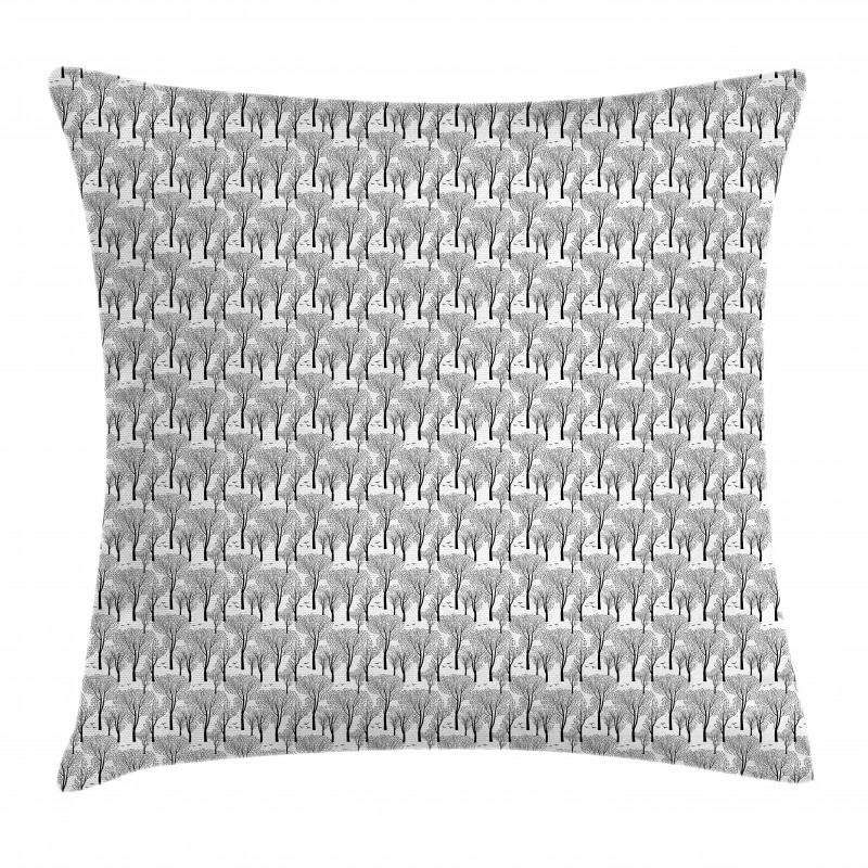 Trees and Birds Autumn Pillow Cover