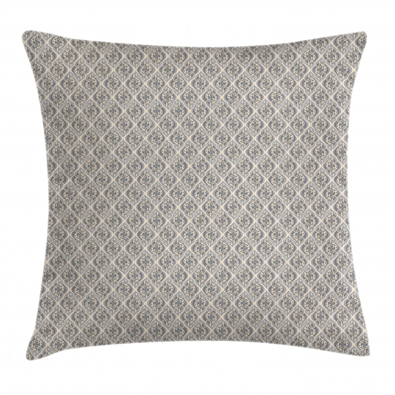 Swirls and Curlicues Damask Pillow Cover