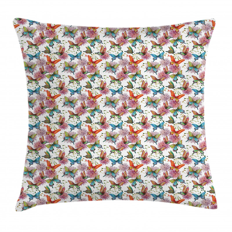 Retro Swallowtail Wings Pillow Cover