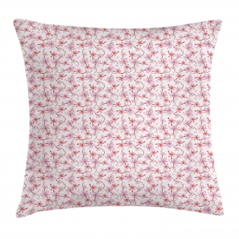 Traditional Romantic Blossom Pillow Cover