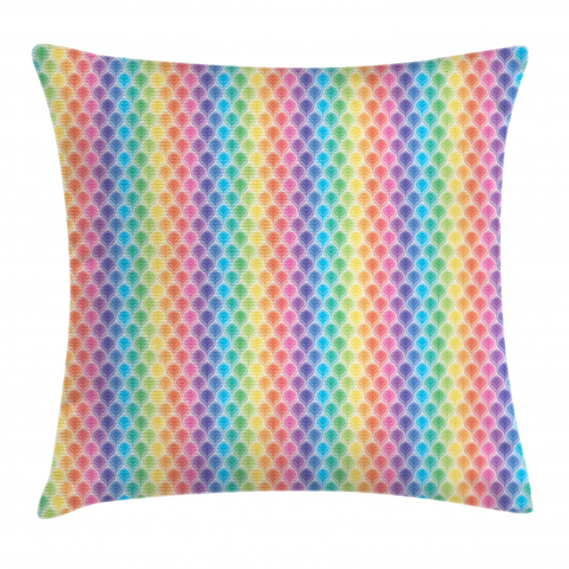 Digital Floral Pattern Pillow Cover