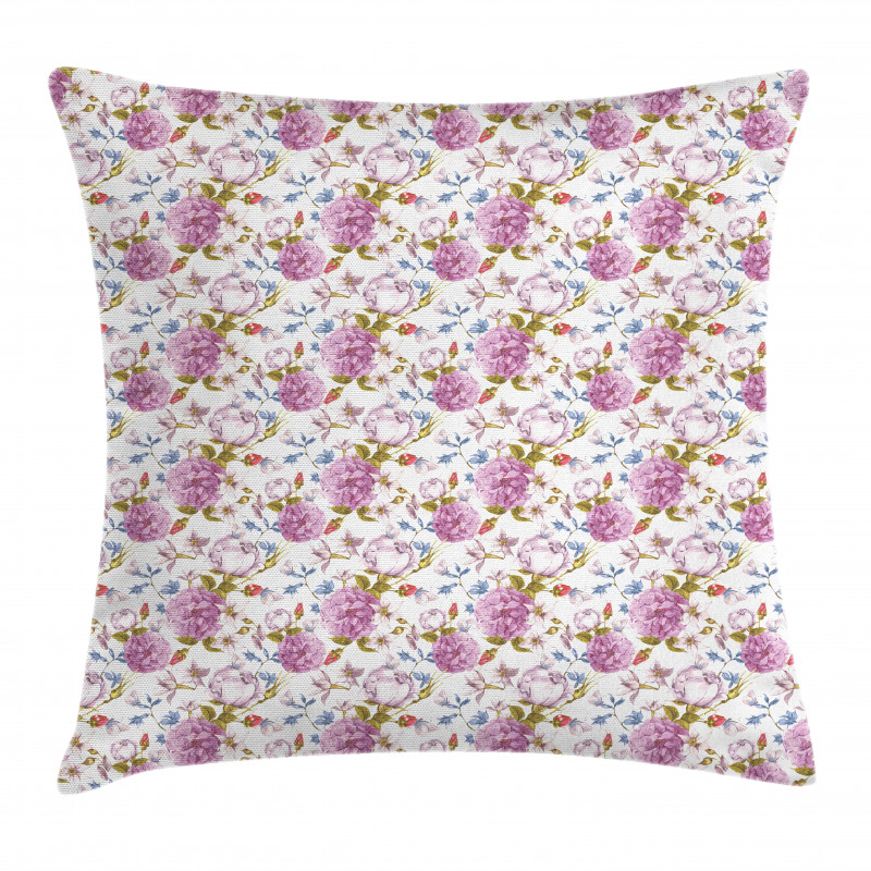 Retro Nature in Pastel Tones Pillow Cover