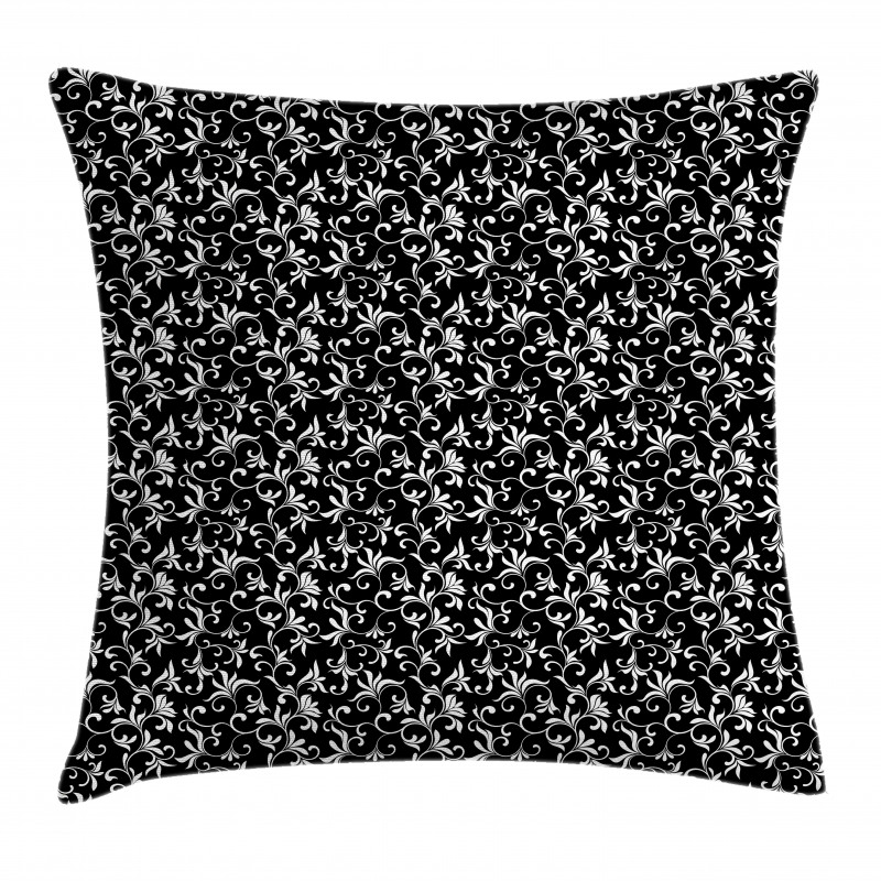 Swirls Leaves Foliage Pillow Cover