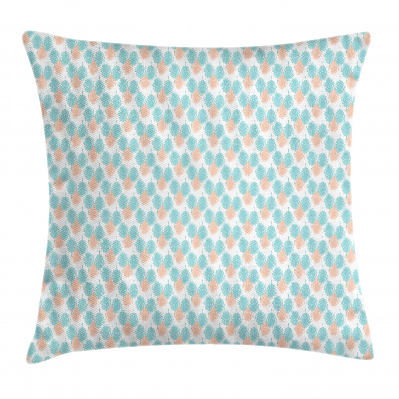 Tropical Island Palm Leaves Pillow Cover