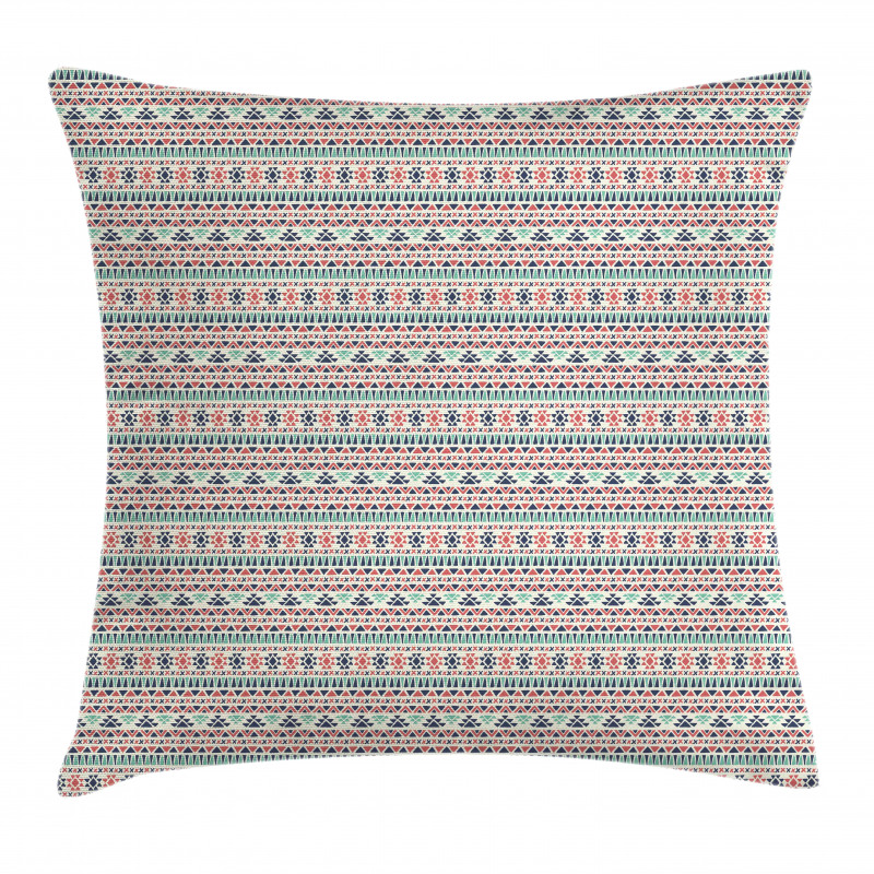 Cultural Geometric Pattern Pillow Cover