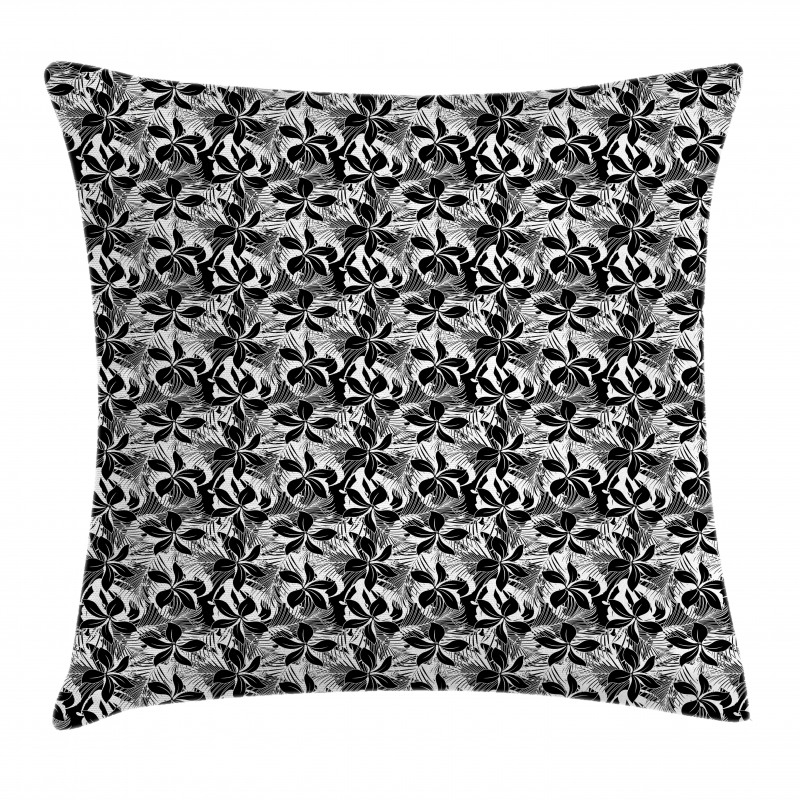 Exotic Island Flowers Pillow Cover