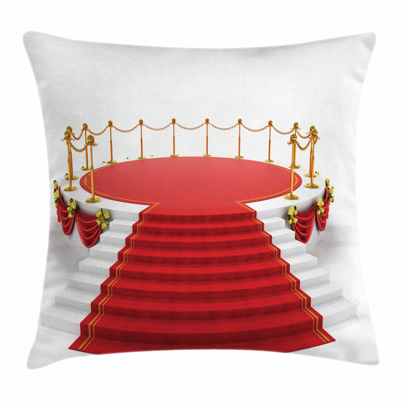 Round Stage with Stairs Pillow Cover