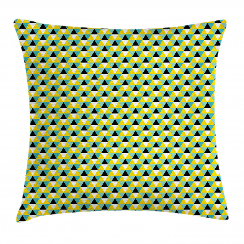 Abstract Colored Triangle Pillow Cover