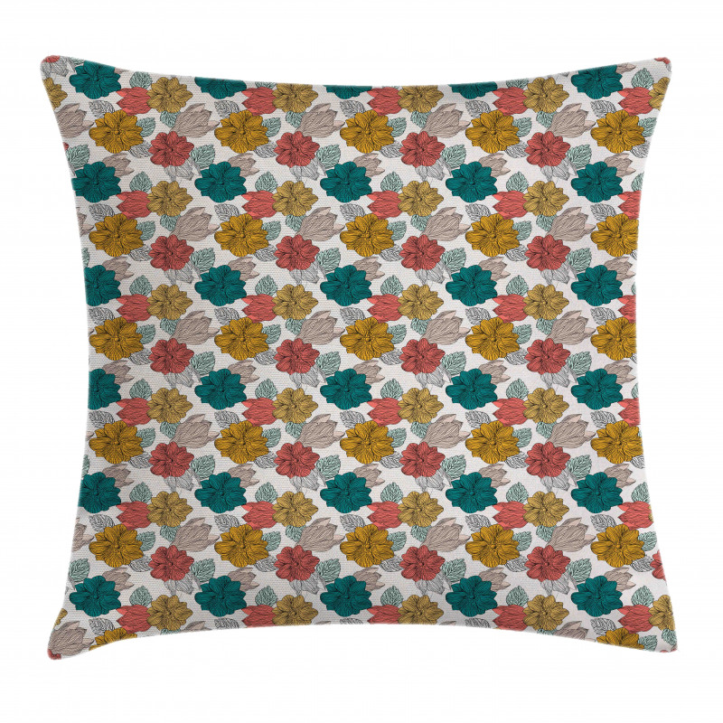 Flowers Bouquets Pillow Cover
