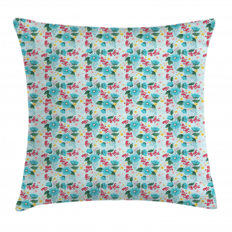 Spring Foliage Berries Pillow Cover