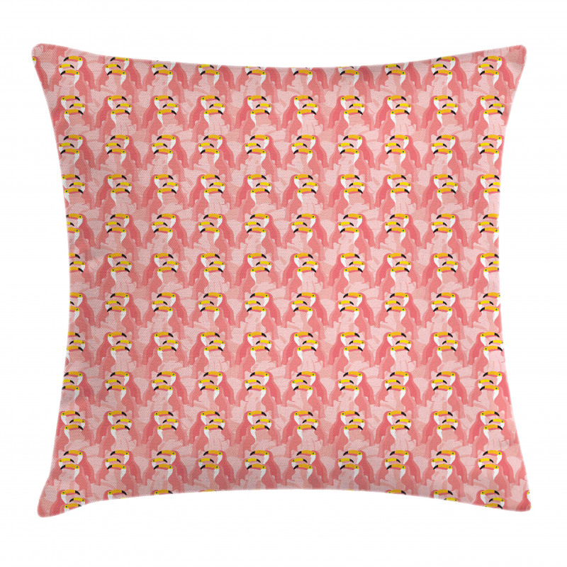 Tropical Bird Hawaii Pastel Pillow Cover